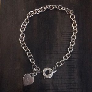 Tiffany heart engraved necklace